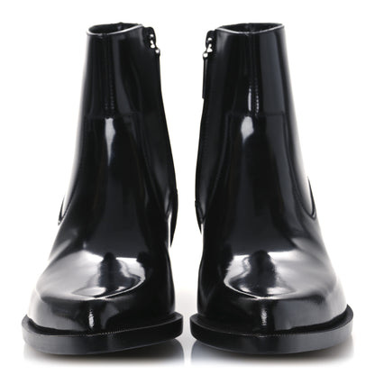 Saint Laurent Vitello Beat 40 Ankle Boots 37 Black 3 of 12
