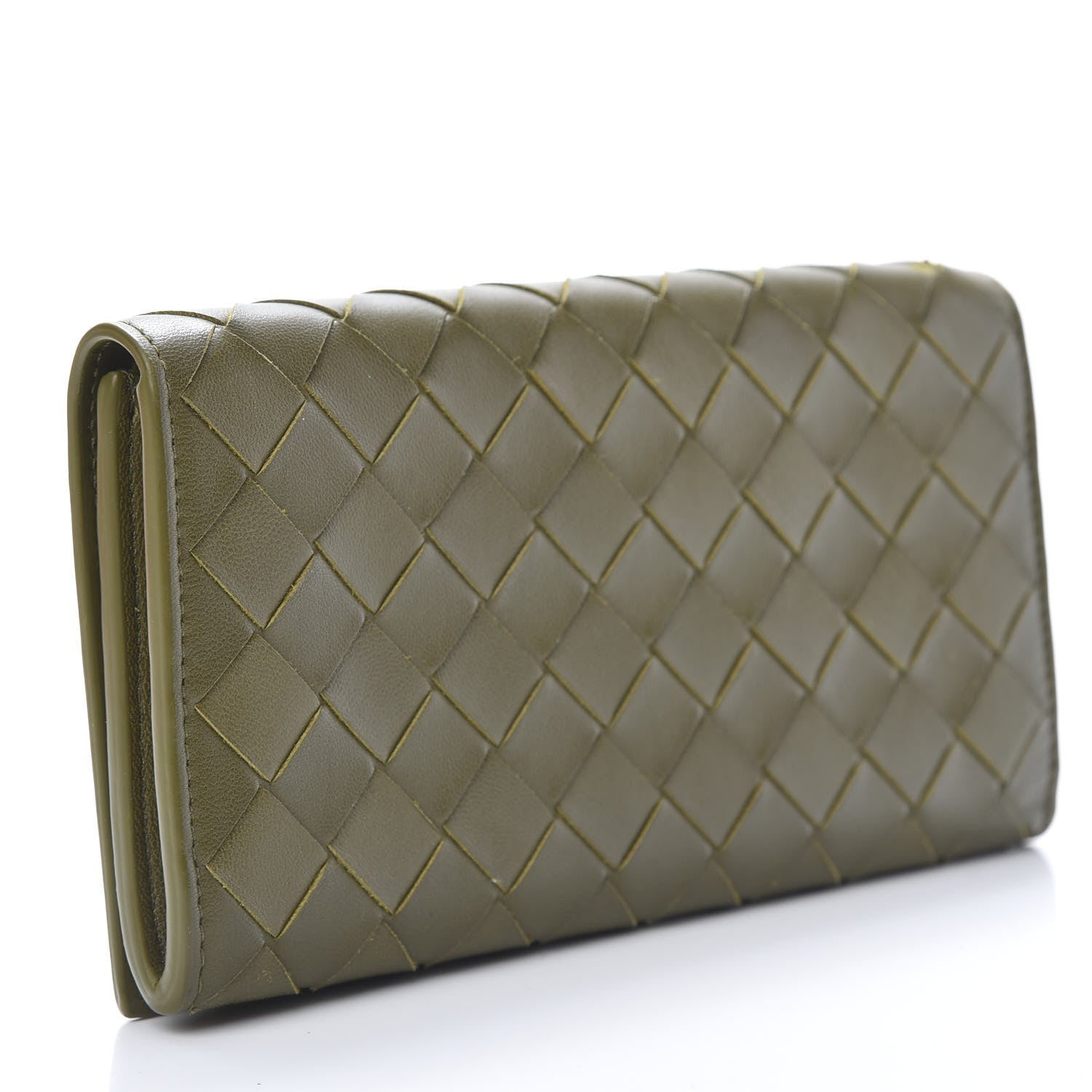 Bottega Veneta Nappa Intrecciato Continental Flap Wallet Mud 3 of 9