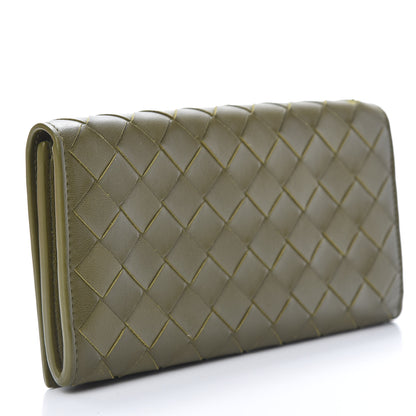 Bottega Veneta Nappa Intrecciato Continental Flap Wallet Mud 3 of 9