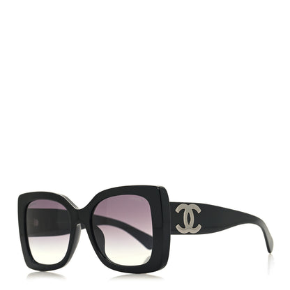 Chanel Square Polarized CC Sunglasses 5494-A Black 1 of 8