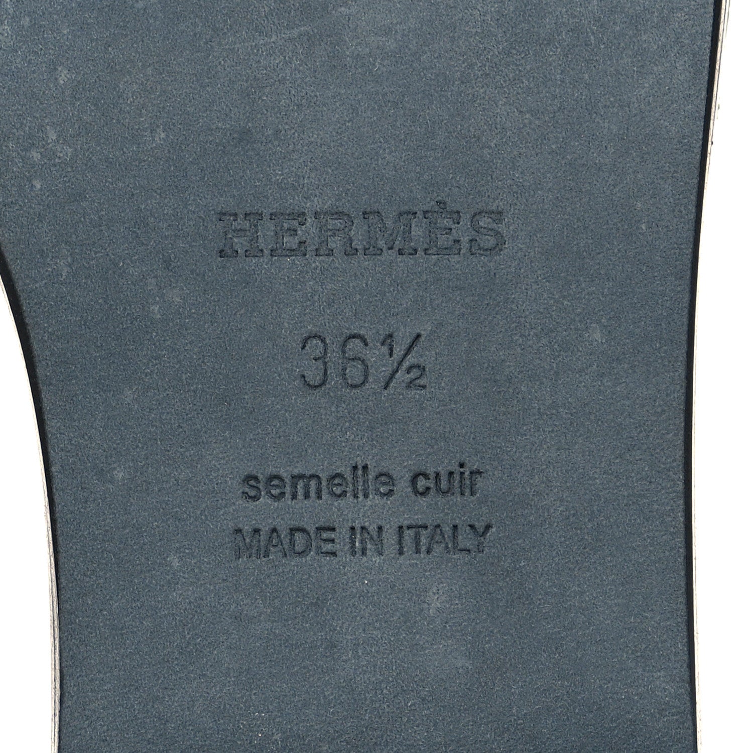Hermes Epsom Oran Sandals 36.5 Vert Emeraude 6 of 9