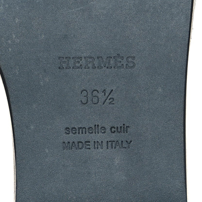 Hermes Epsom Oran Sandals 36.5 Vert Emeraude 6 of 9
