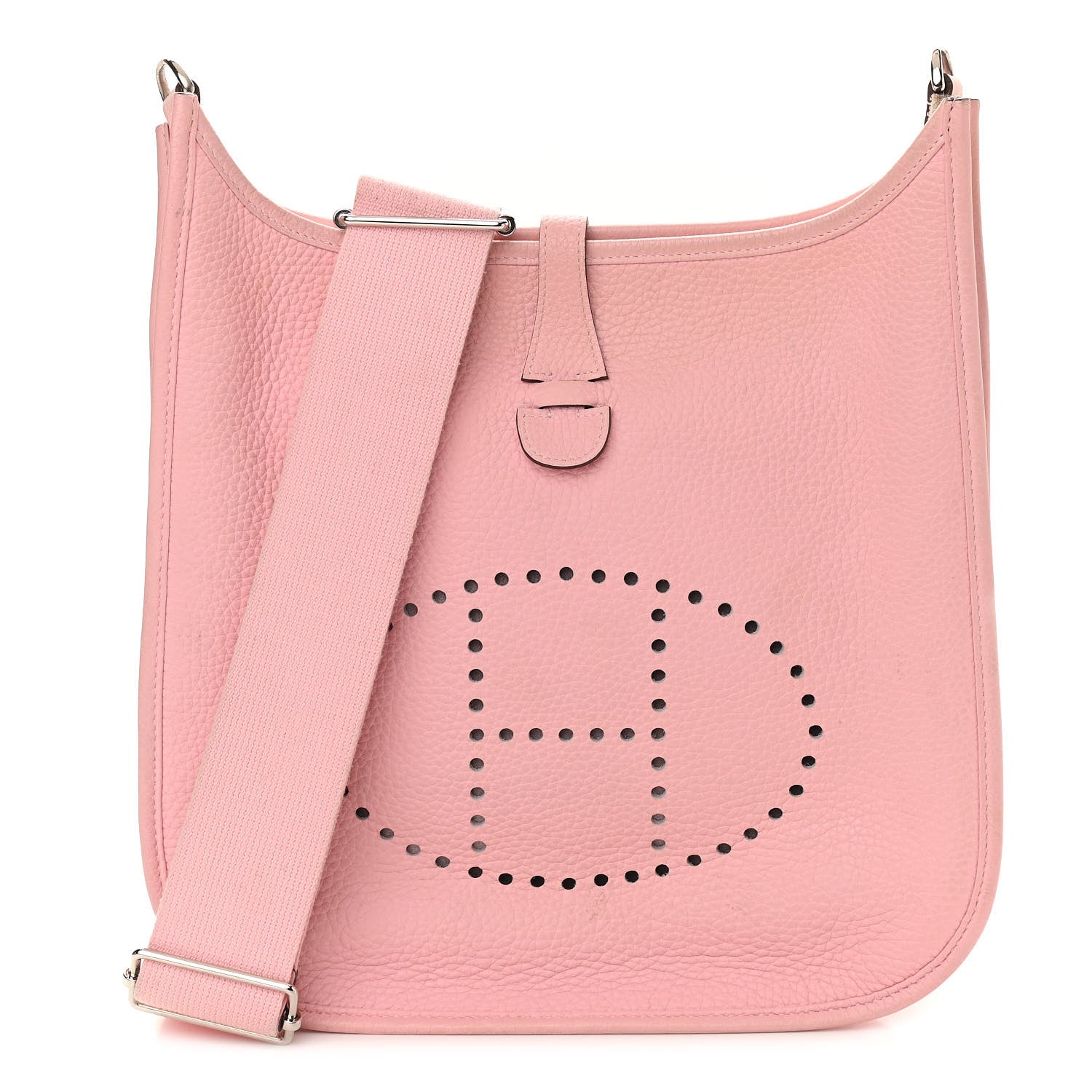 Hermes Taurillon Clemence Evelyne III PM Rose Sakura 1 of 11