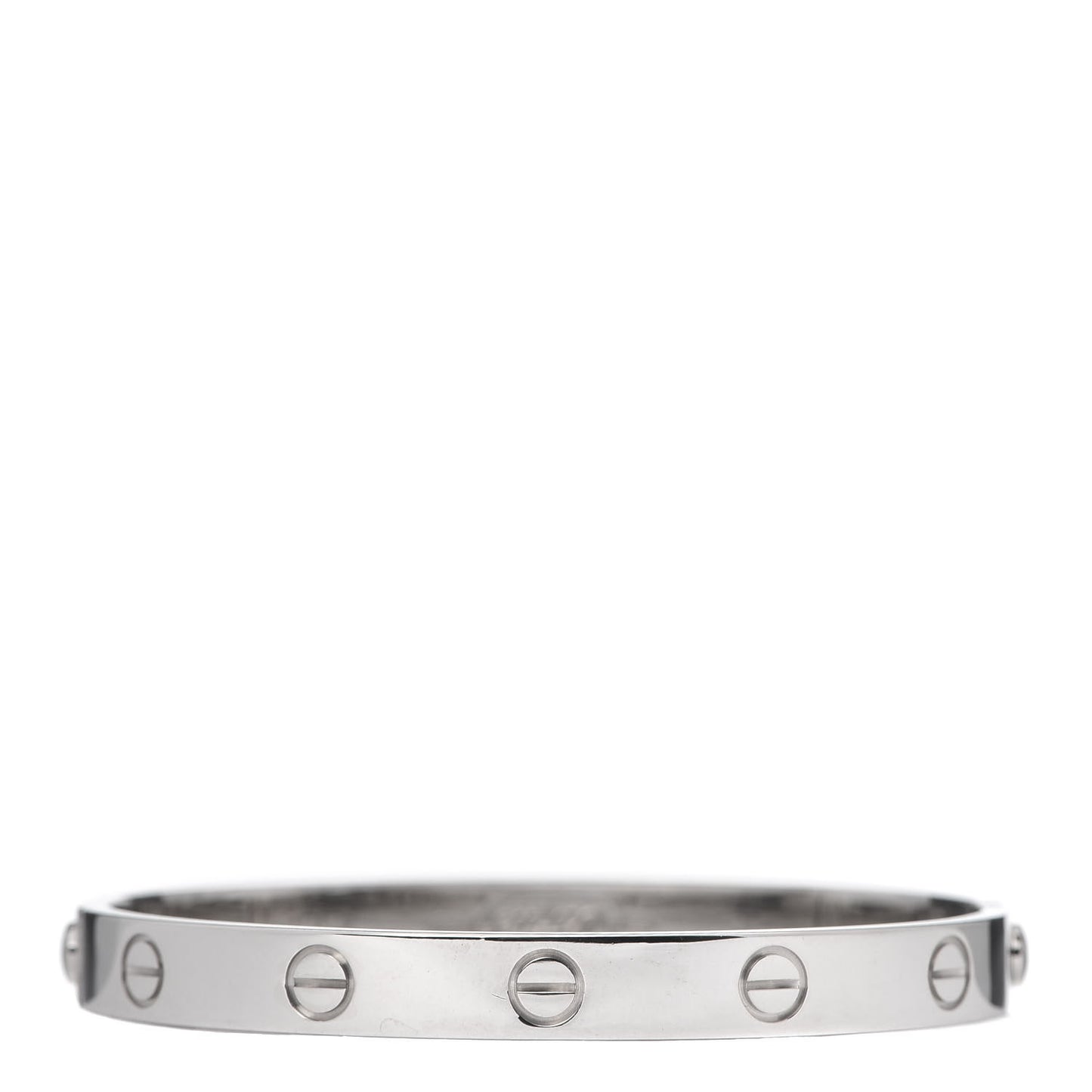 18K White Gold LOVE Bracelet 16