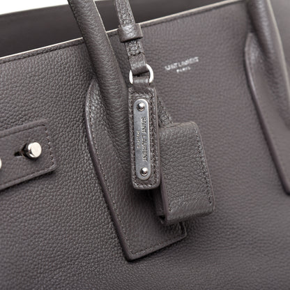 Saint Laurent Grained Calfskin Medium Supple Sac De Jour Mouse Grey 11 of 12