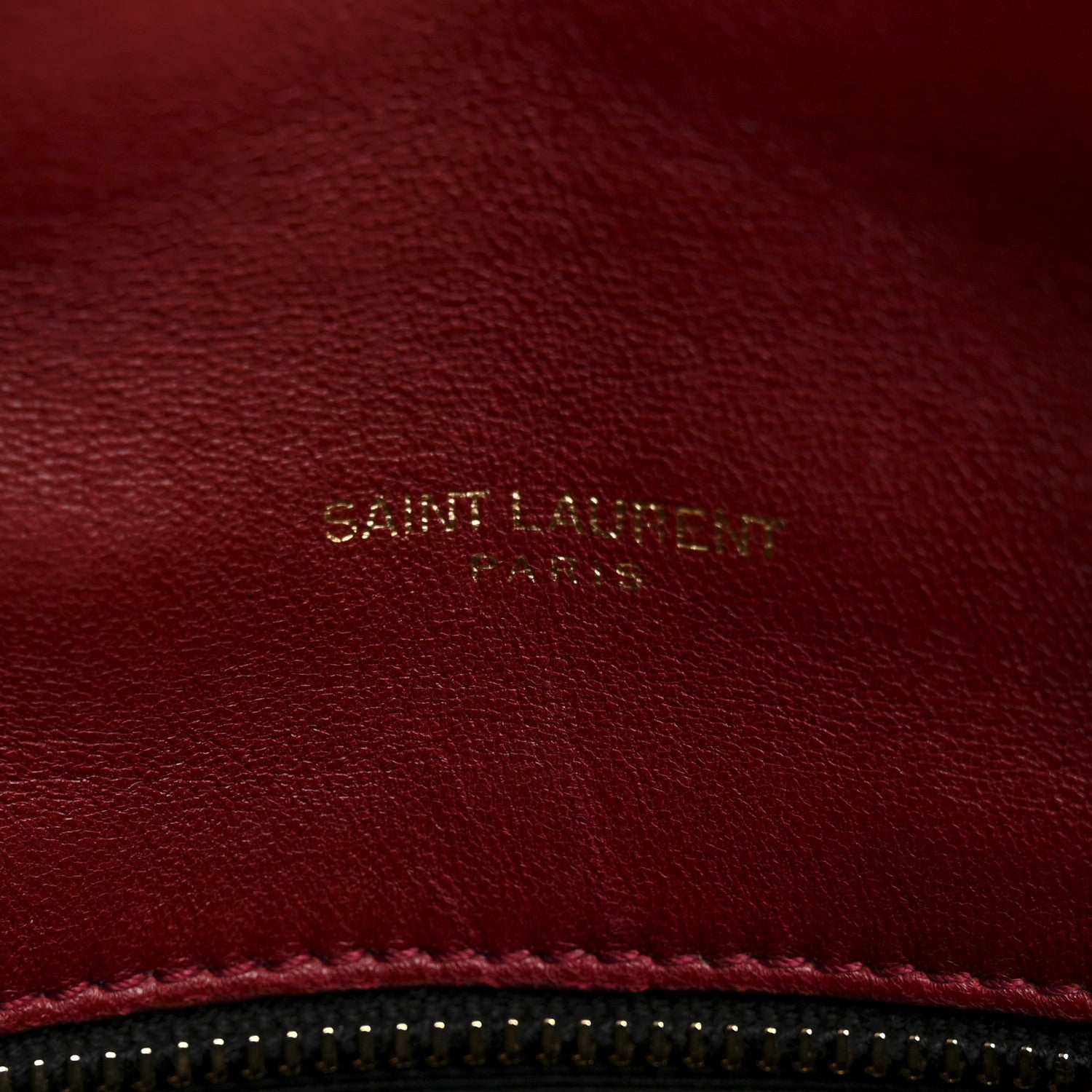 Saint Laurent Lambskin Quilted Toy Loulou Puffer Monogram Chain Satchel Red 11 of 15
