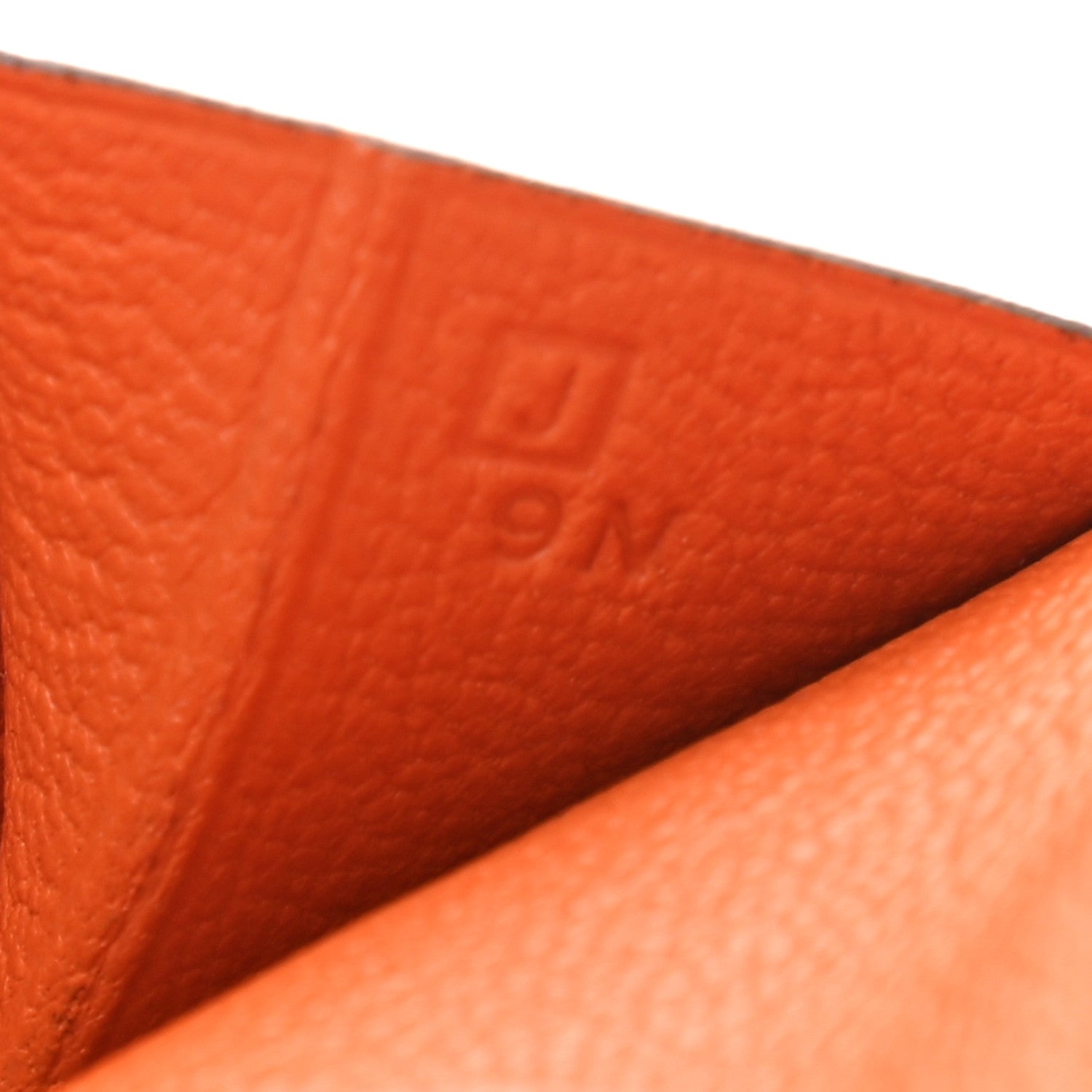 Hermes Chevre Mysore Compact Azap Wallet Orange 7 of 7