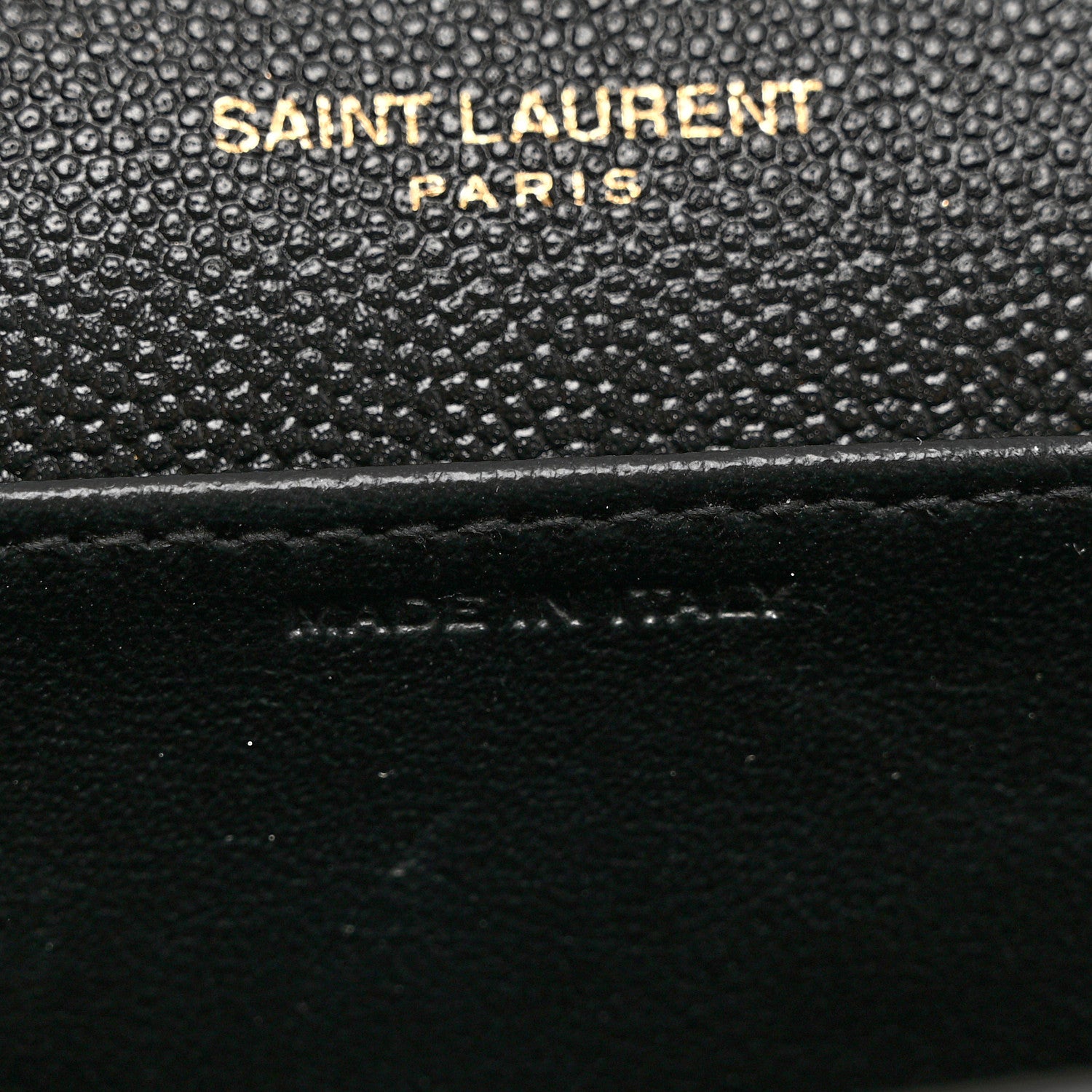 Saint Laurent Grain De Poudre Uptown Chain Wallet Black 7 of 7