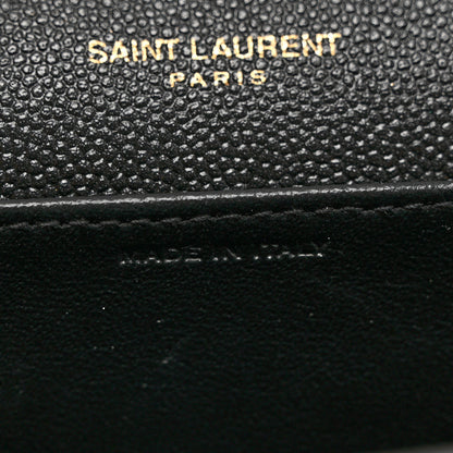 Saint Laurent Grain De Poudre Uptown Chain Wallet Black 7 of 7