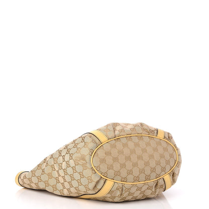 Gucci Monogram Medium D Gold Ring Tote Yellow 4 of 7