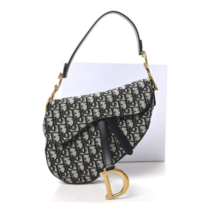 Christian Dior Oblique Saddle Bag Blue 12 of 12