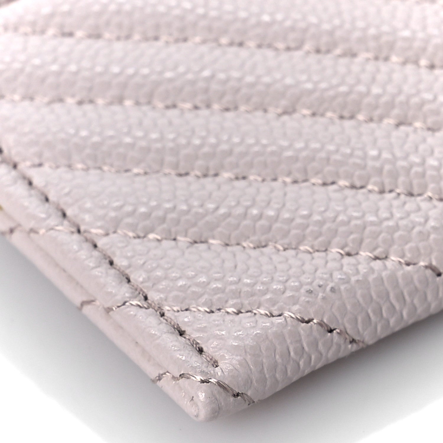 Chanel Caviar Quilted Chevron Boy Card Holder Light Purple 9 of 11
