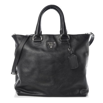 Prada Soft Calf Shopping Tote Black 1 of 13