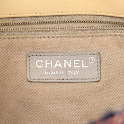 Chanel Tweed Quilted Medium Single Flap Blue Multicolor 6 of 17