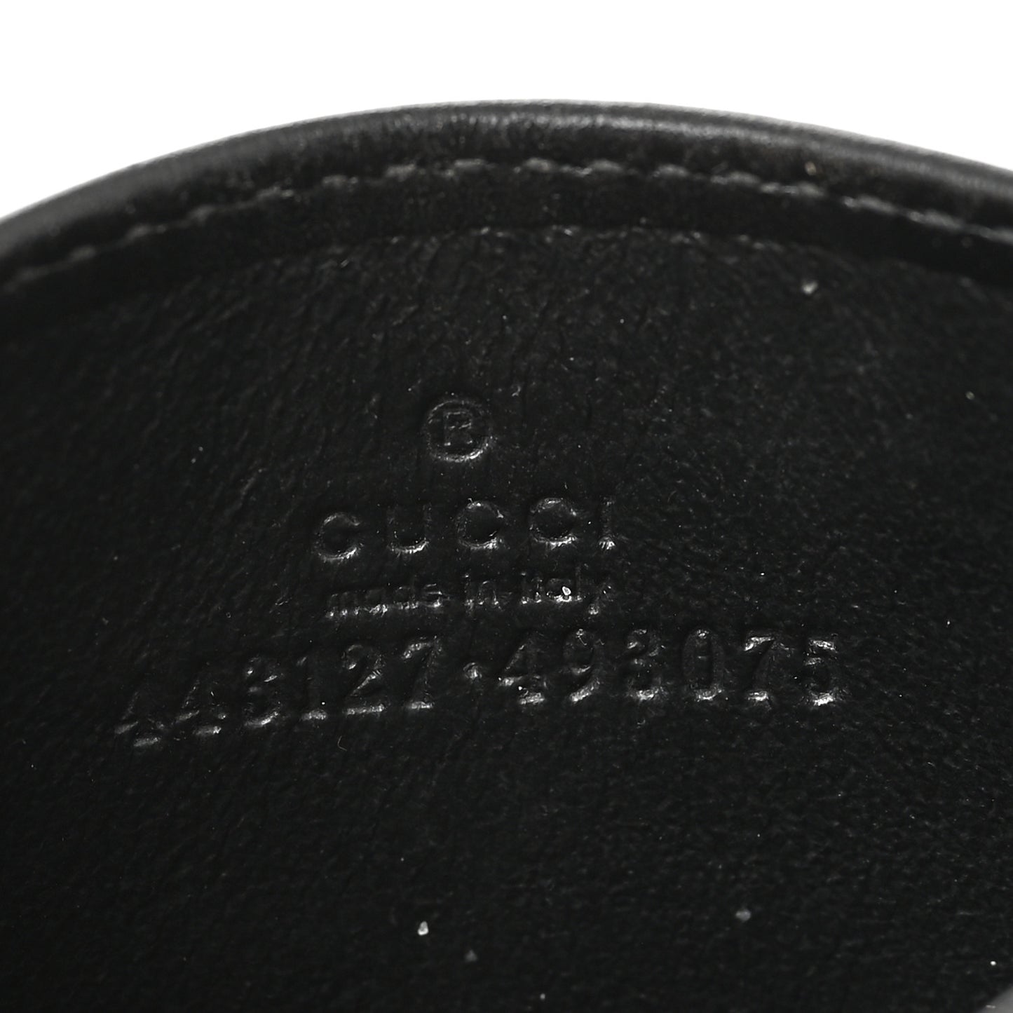 Calfskin Matelasse GG Marmont Card Holder Black