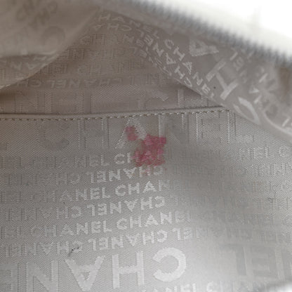 Chanel Caviar Square Stitched Bowler White 6 of 12