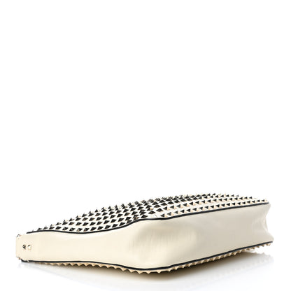 Valentino Garavani Vitello Large Rockstud All Over Flip-Lock Messenger Bag Light Ivory 3 of 4