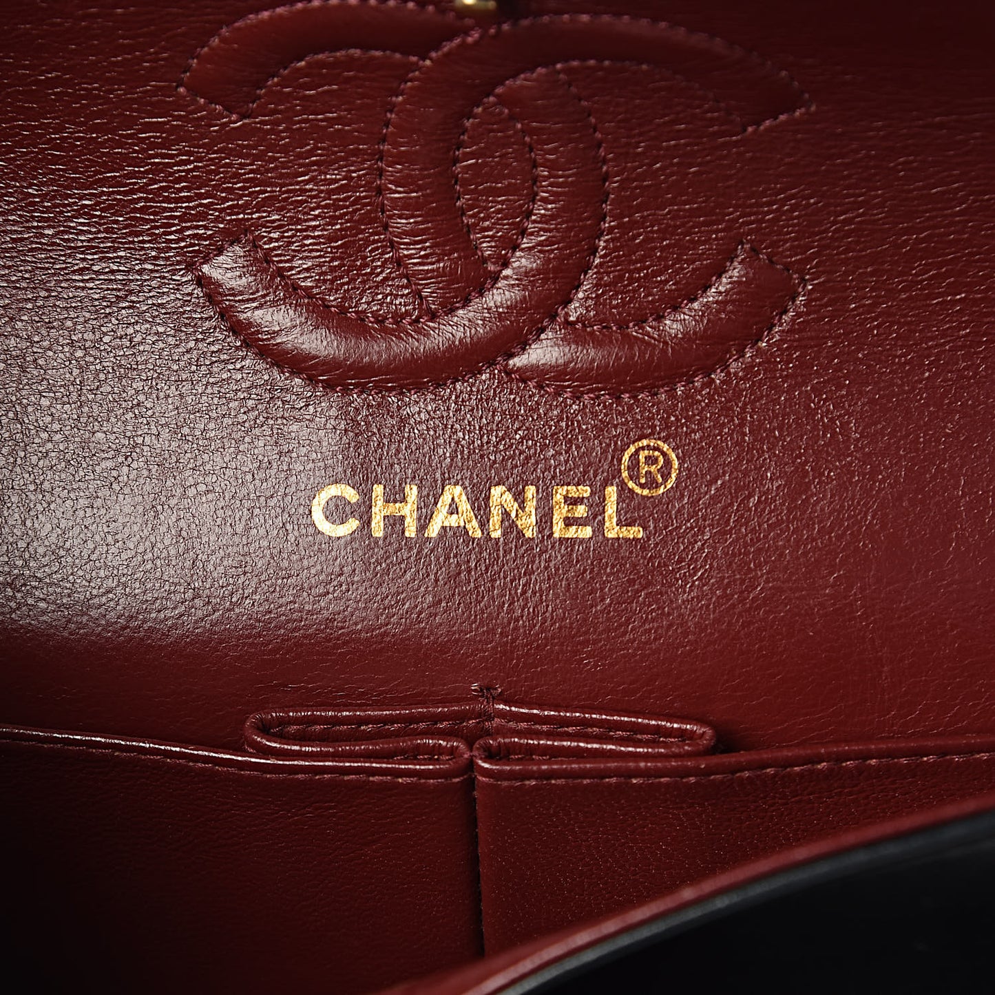 Lambskin Quilted Small Double Flap Black