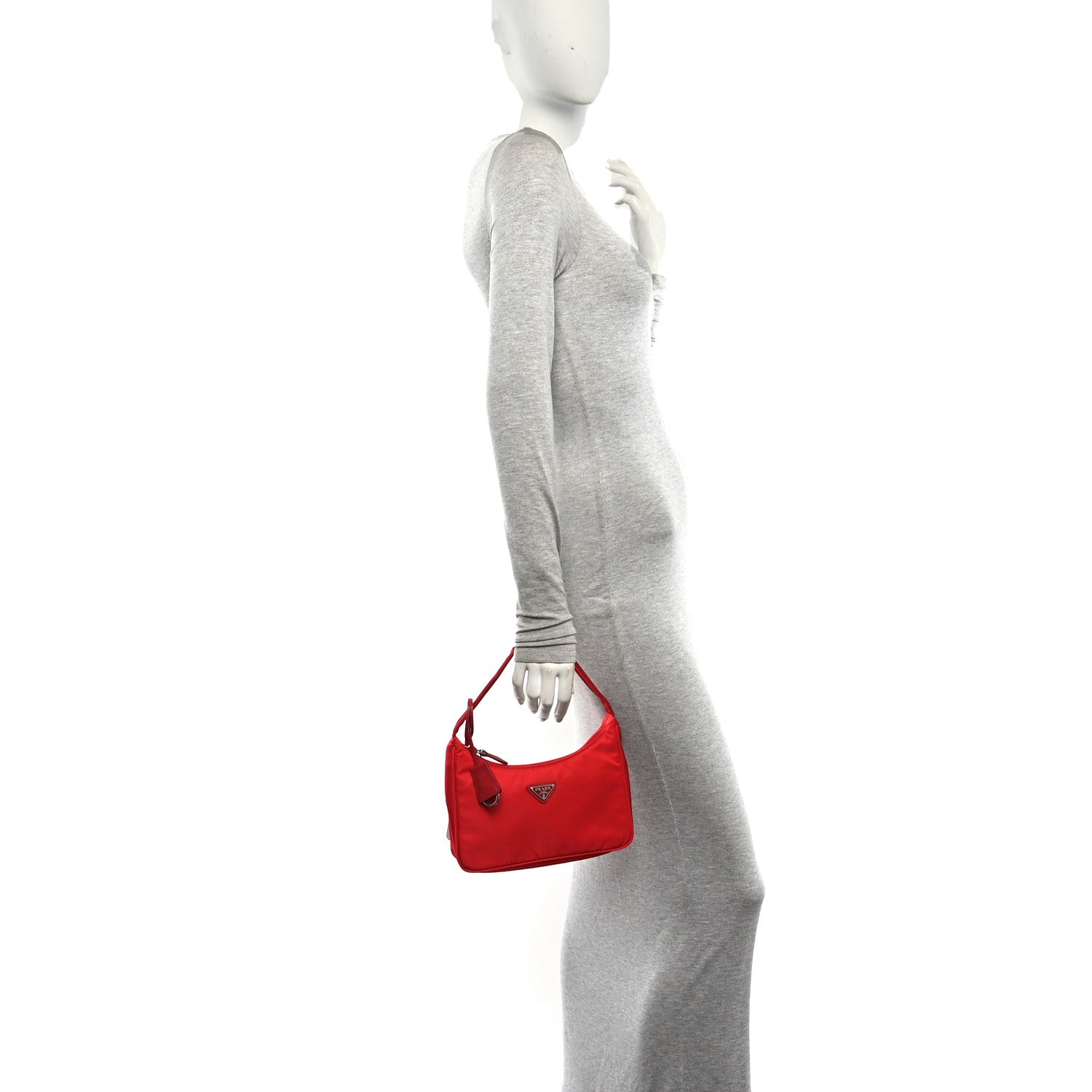 Prada Tessuto Nylon Mini Re-Edition 2000 Bag Rosso 2 of 11