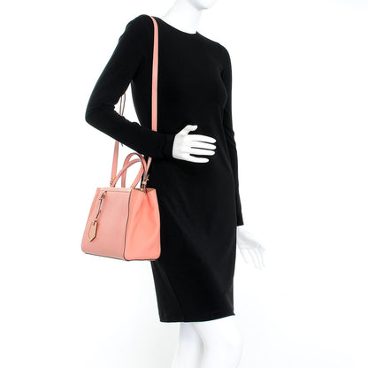 Fendi Vitello Elite Petite 2Jours Tote Pesca 2 of 8