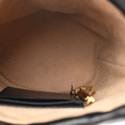 Gucci Calfskin Matelasse Mini GG Marmont 2.0 Bucket Bag Black 5 of 10