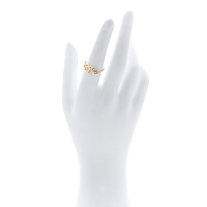 Tiffany 18K Yellow Gold Paloma's Graffiti Love Ring 53 6.5 2 of 5