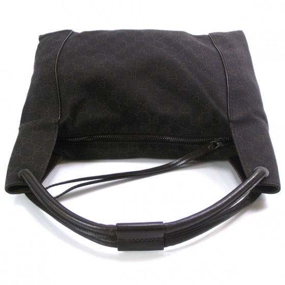 Gucci Canvas Monogram Shoulder Bag Brown 5 of 10