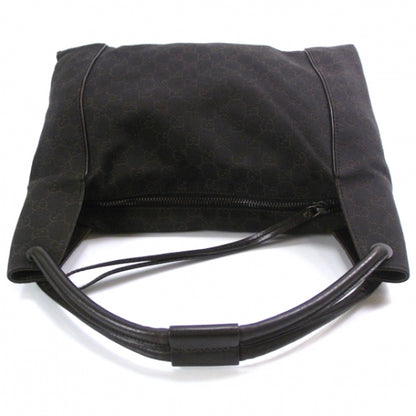Gucci Canvas Monogram Shoulder Bag Brown 5 of 10