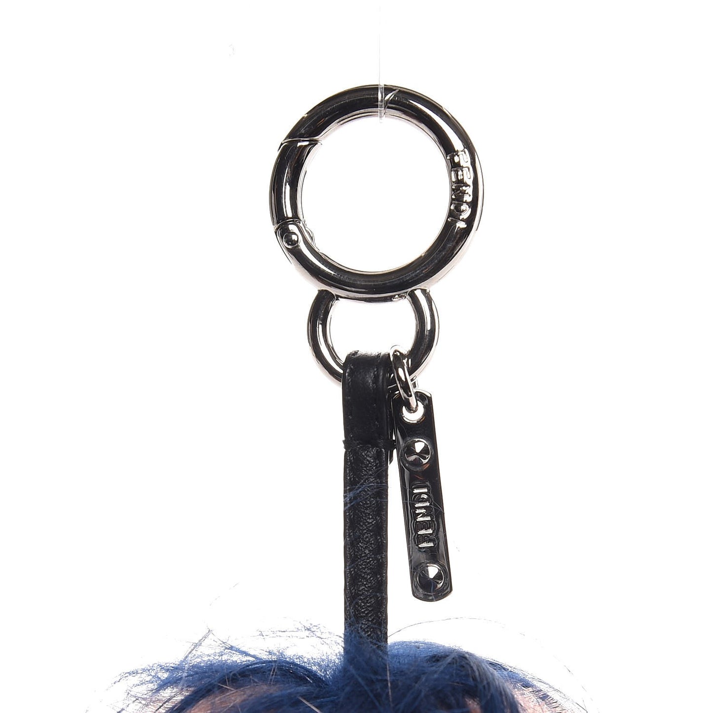 Goat Mink Fur Heart Bag Bug Charm Red Multicolor