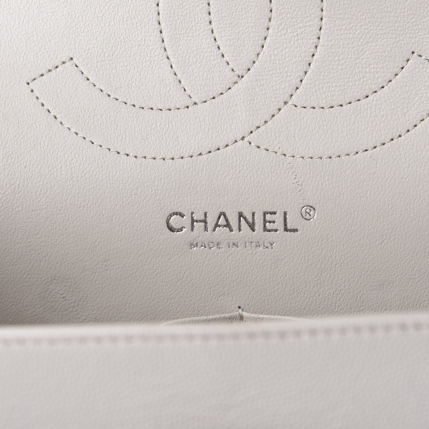 Chanel Caviar Quilted Jumbo Double Flap White 13 of 15