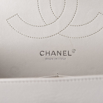 Chanel Caviar Quilted Jumbo Double Flap White 13 of 15