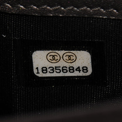 Chanel Caviar Yen Wallet Dark Silver 8 of 9