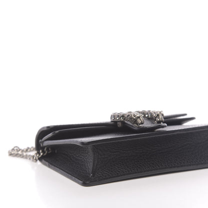 Gucci Calfskin Super Mini Dionysus Shoulder Bag Black 7 of 10