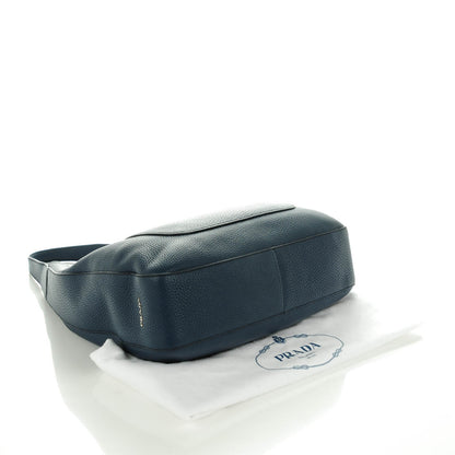 Prada Vitello Daino Medium Pocket Hobo Bag Bleuette 4 of 8