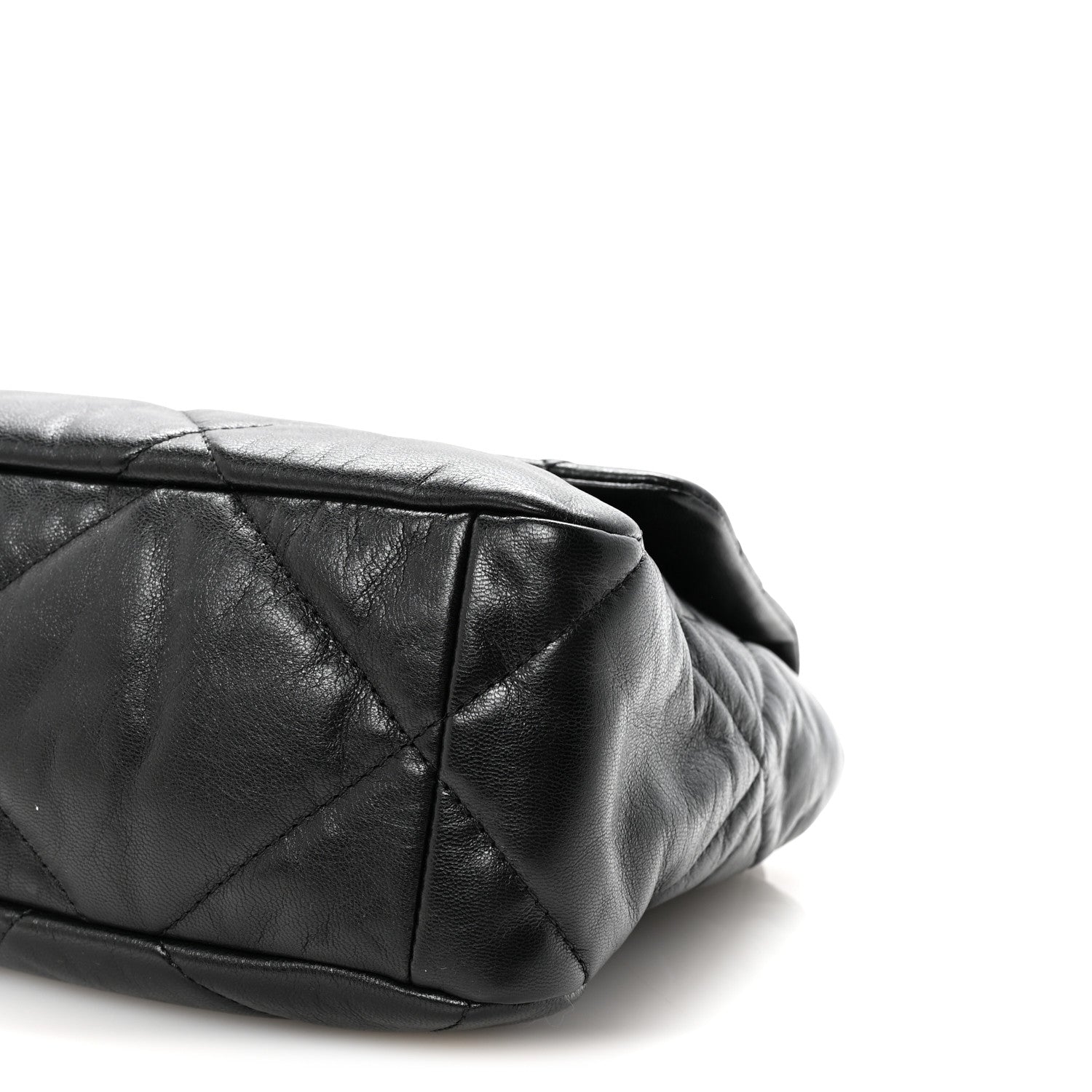 Chanel Goatskin Quilted Large Chanel 19 Flap Black 10 of 11
