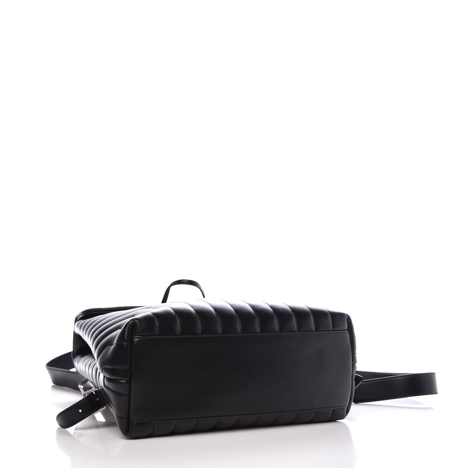 Saint Laurent Calfskin Y Quilted Monogram Medium Loulou Backpack Black 4 of 9