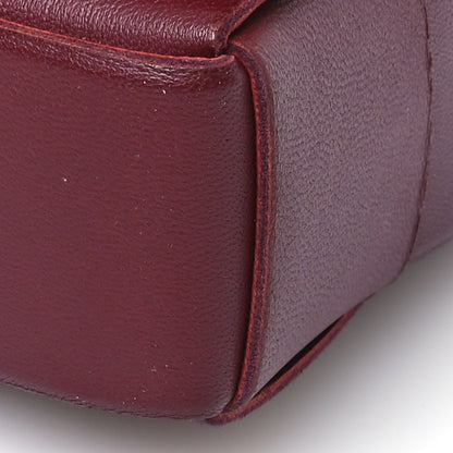 Bottega Veneta Lambskin Maxi Intrecciato Cassette Crossbody Bag Bordeaux 10 of 10
