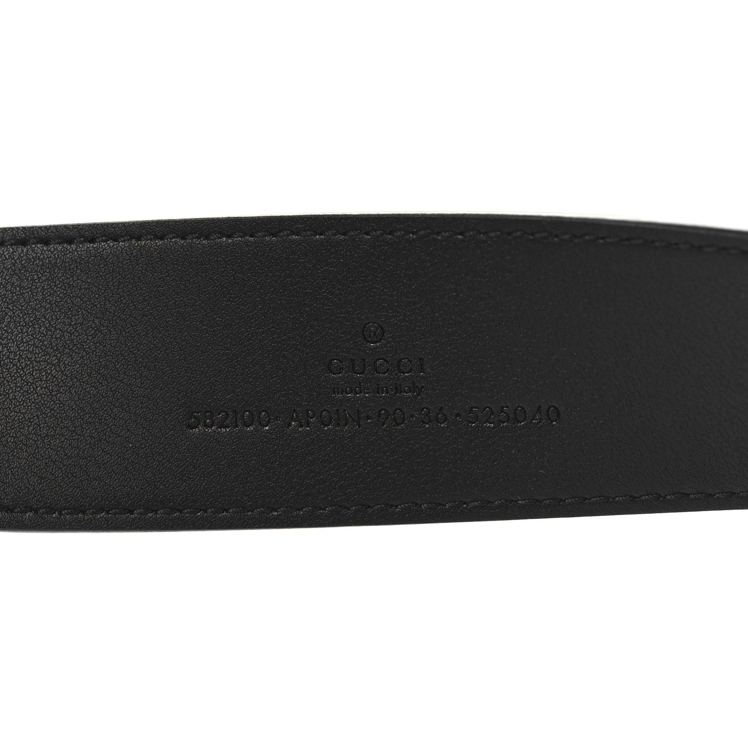 Gucci Calfskin Crystal Double G 40mm Belt 90 36 Black 5 of 5