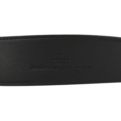 Gucci Calfskin Crystal Double G 40mm Belt 90 36 Black 5 of 5