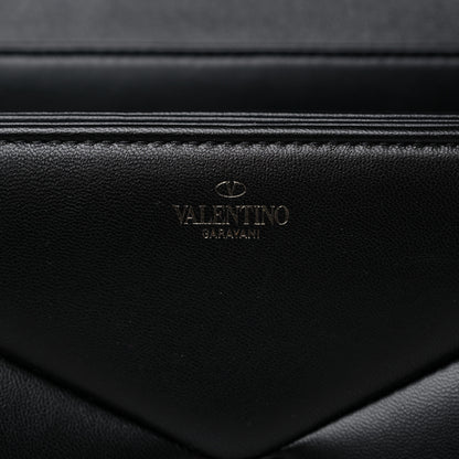 Valentino Garavani Nappa Tonal One Stud Chain Shoulder Bag Black 6 of 9