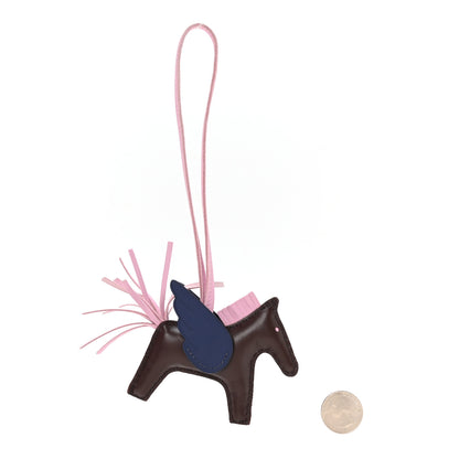 Hermes Milo Lambskin Grigri Rodeo Pegase Horse Bag Charm Rouge Sellier Mauve Sylvestre Bleu Saphir 2 of 5