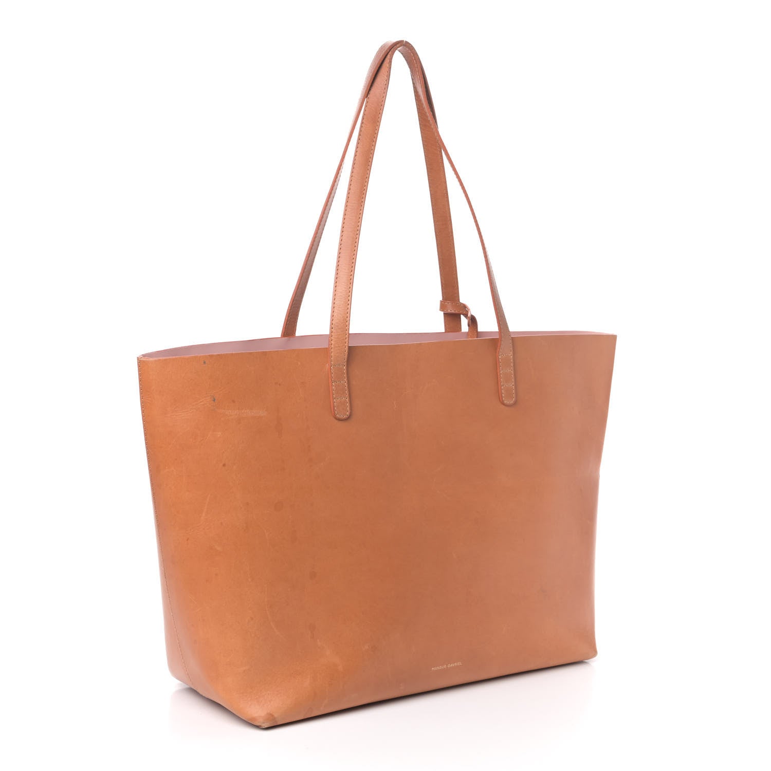 Mansur Gavriel Calfskin Large Shopping Tote Cammello Rosa 2 of 4