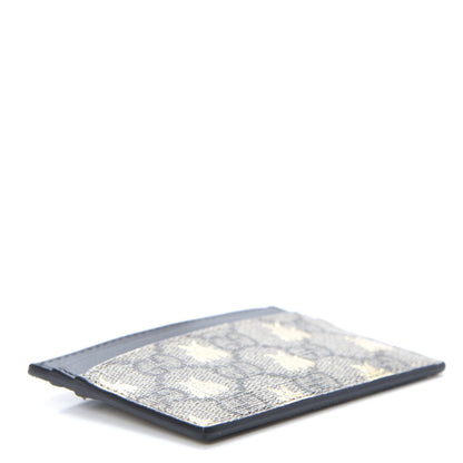 Gucci GG Supreme Monogram Bees Card Holder Black 4 of 6