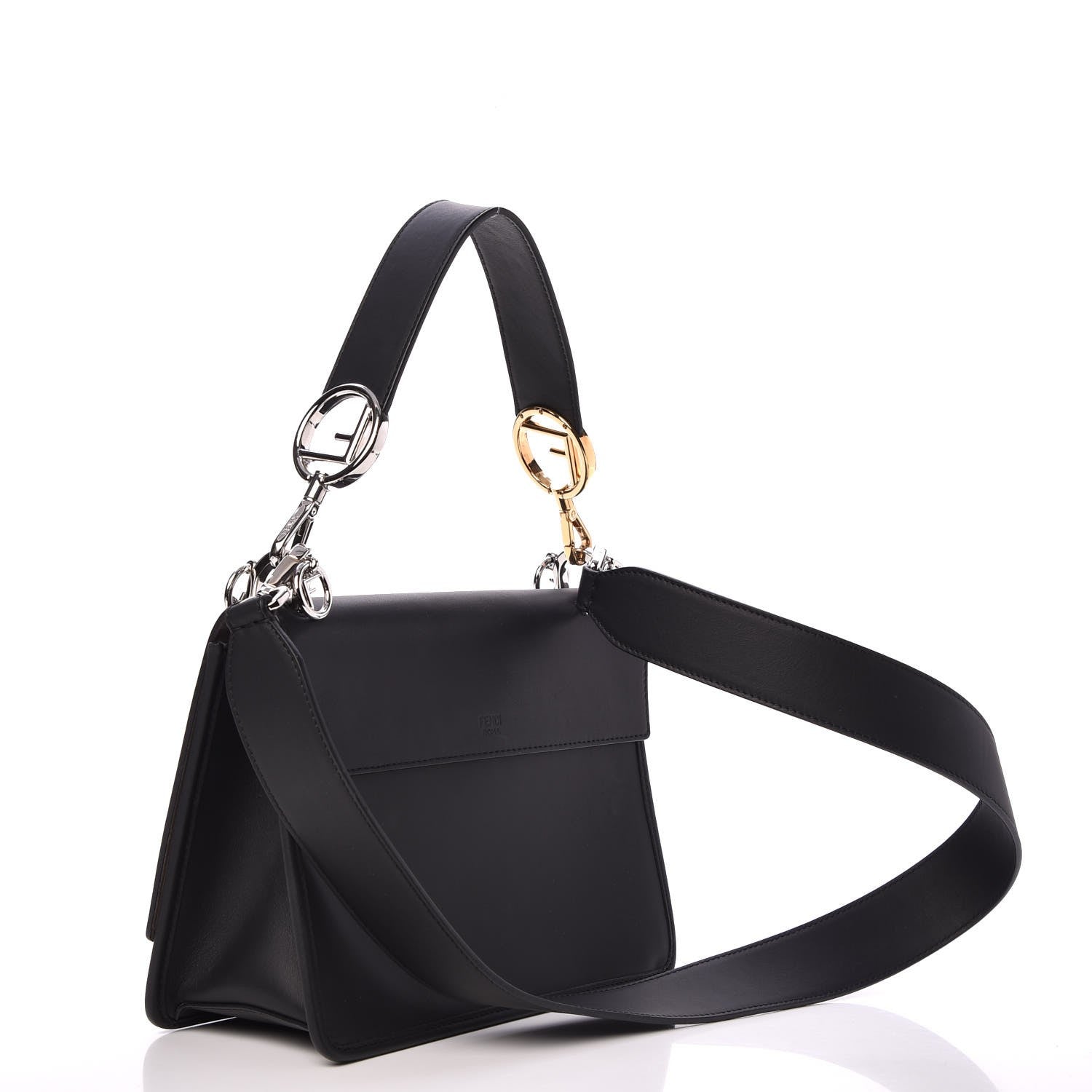 Fendi Vitello Century Opaco F is Fendi Kan I Shoulder Bag Black 3 of 13