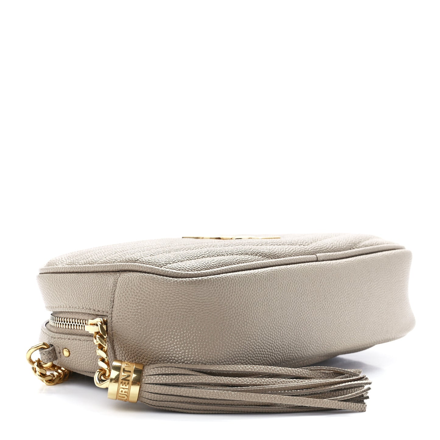 Grain De Poudre Matelasse Monogram Mini Lou Camera Bag Dark Beige