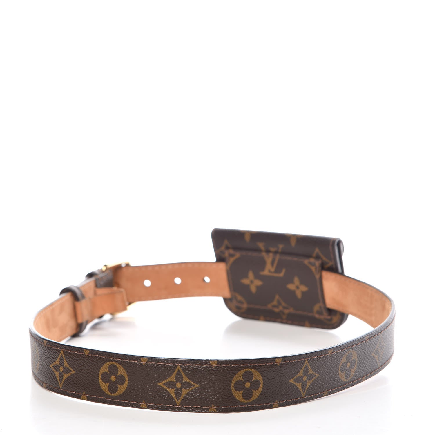 Louis Vuitton Monogram Ceinture Pochette Solo Belt 85 34 5 of 13