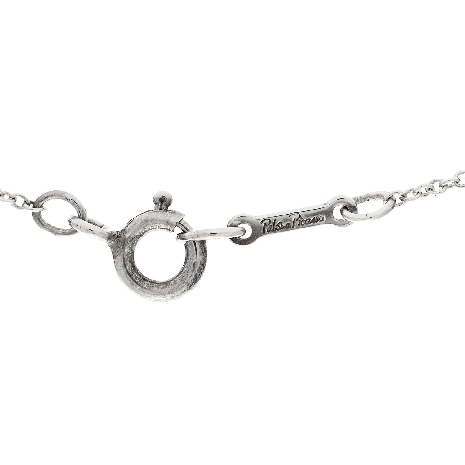 Tiffany Sterling Silver Paloma Picasso Graffiti X Pendant Necklace 5 of 5