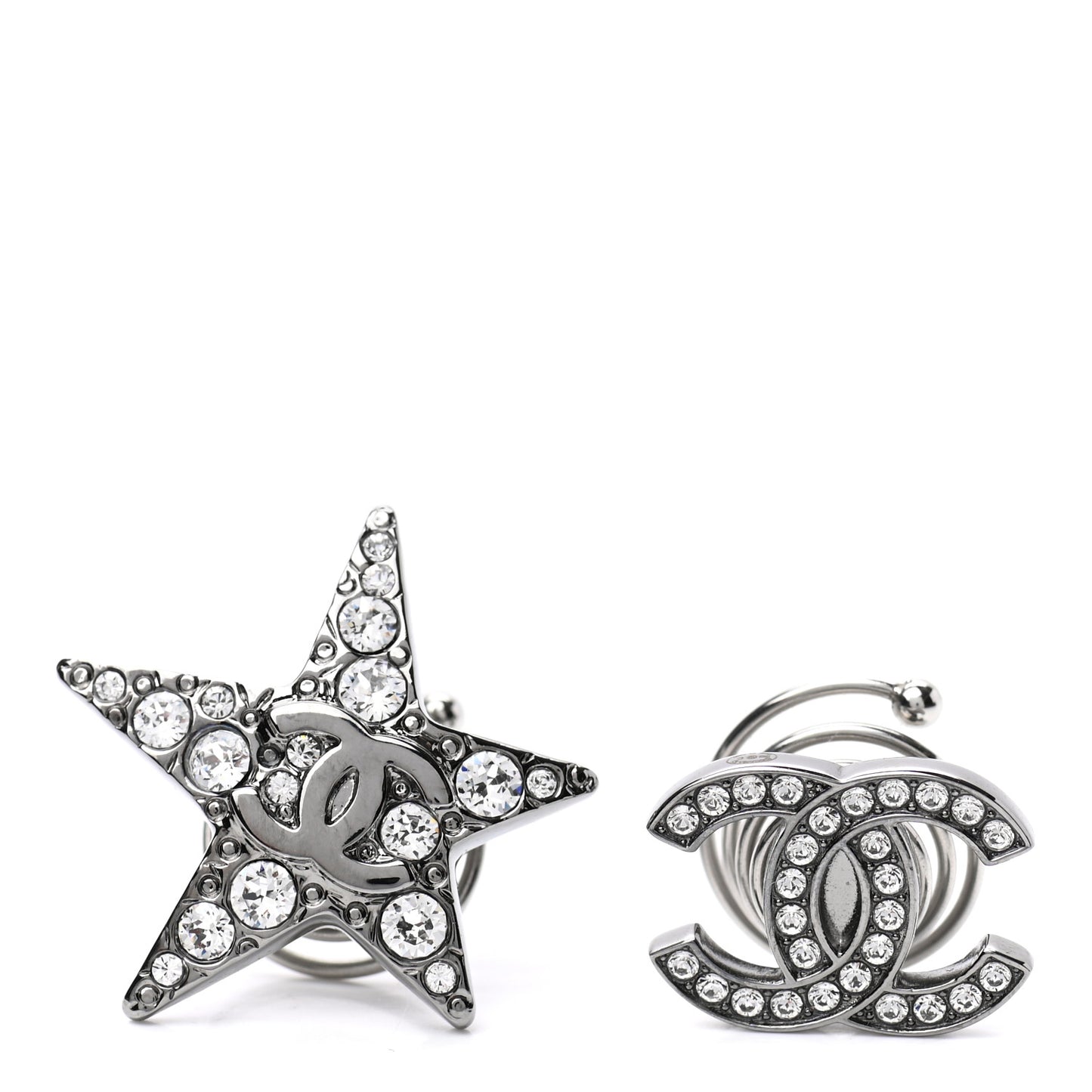Ruthenium Crystal CC Star Hair Accessory Set
