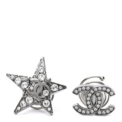 Chanel Ruthenium Crystal CC Star Hair Accessory Set 1 of 4