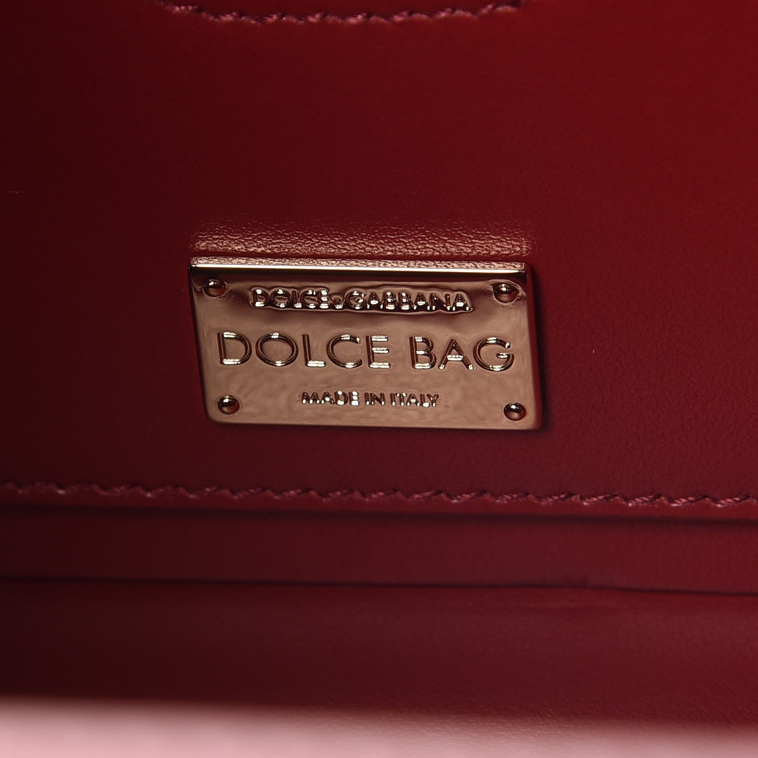 Dolce & Gabbana Lambskin Quilted Box Bag Pink 6 of 7